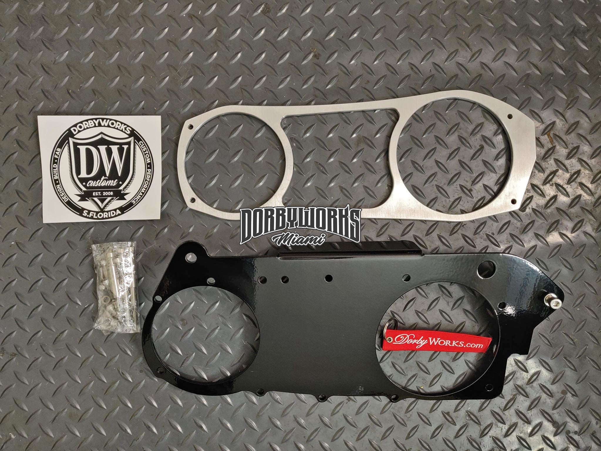 GY6 Case brace reinforcement bracket + optional ankle biter billet aluminum kit