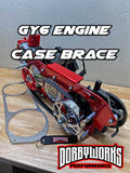 GY6 Case brace reinforcement bracket + optional ankle biter billet aluminum kit